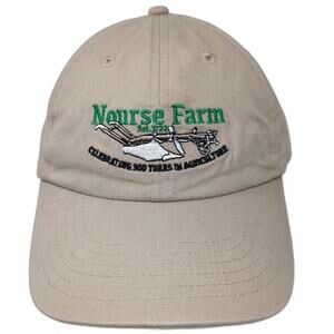 Big Accessories Nourse Farm 300 Years Ag Plow Hat Baseball Cap Beige One Size
